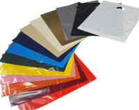 coloured polythene carrier bags from midpac in various sizes