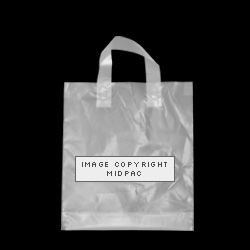 Small Frosted Loop Handle Carrier Bags