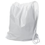 White Polythene Duffle Carrier Bags