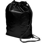Black Polythene Duffle Carrier Bags