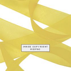 Pale Yellow Chiffon Ribbon