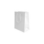 115mm White Matt Laminated Carrier Bags
