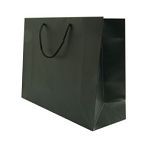 400mm Black Matt Laminated Carrier Bags
