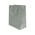 200mm Silver Matt Laminated Carrier Bags
