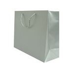 400mm Silver Matt Laminated Carrier Bags