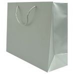 500mm Silver Matt Laminated Carrier Bags