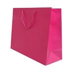 400mm Fuchsia Matt Laminated Carrier Bags