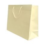 400mm Ivory Matt Laminated Carrier Bags
