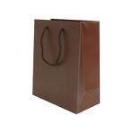 200mm Cocoa Matt Laminated Carrier Bags