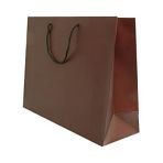 400mm Cocoa Matt Laminated Carrier Bags