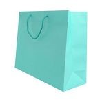 400mm Aqua Matt Laminated Carrier Bags