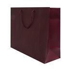 400mm Aubergine Matt Laminated Carrier Bags