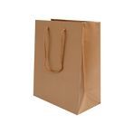 200mm Copper Matt Laminated Carrier Bags