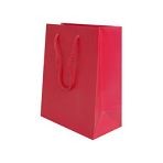 200mm Crushed Raspberry Matt Laminated Carrier Bags
