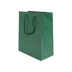 200mm Forest Green Matt Laminated Carrier Bags