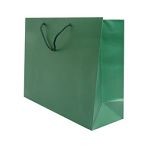 400mm Forest Green Matt Laminated Carrier Bags