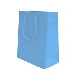 200mm Pacific Blue Matt Laminated Carrier Bags