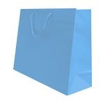 400mm Pacific Blue Matt Laminated Carrier Bags