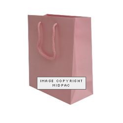 200mm Baby Pink Matt Laminated Carrier Bags