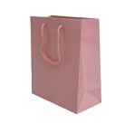 200mm Baby Pink Matt Laminated Carrier Bags