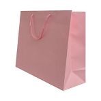 400mm Baby Pink Matt Laminated Carrier Bags