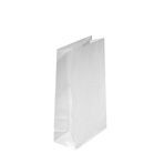 76x57x229mm White Block Bottom Bags