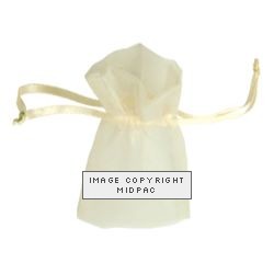 Medium Ivory Organza Bags