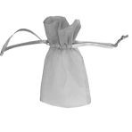 Small Silver Organza Bags