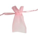 Small Pastel Pink Organza Bags