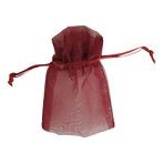 Small Rustic Red Organza Bags