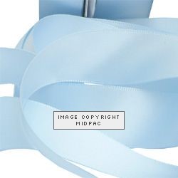 15mm Baby Blue Double Faced Satin Ribbon