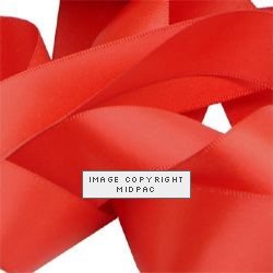 23mm Red Double Faced Satin Ribbon