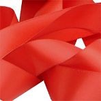23mm Red Double Faced Satin Ribbon