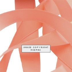 15mm Light Coral Double Faced Satin Ribbon