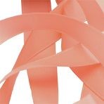 23mm Light Coral Double Faced Satin Ribbon