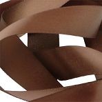 15mm Chocolate Double Faced Satin Ribbon