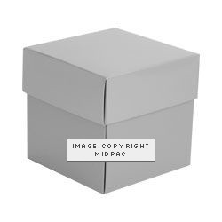 Gloss Silver Cube Box