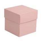 Matt Pink Cube Box