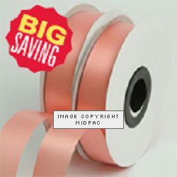 19mm Apricot Polyester Ribbon