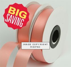 31mm Apricot Polyester Ribbon