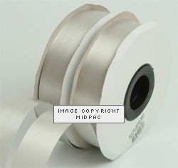 19mm Silver Polyester Ribbon