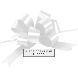 13mm White Pullbows