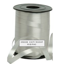 5mm Silver Curling Ribbon