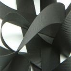 23mm Black Grosgrain Ribbon