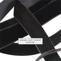 16mm Black Velvet Ribbon