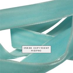 9mm Baby Blue Velvet Ribbon
