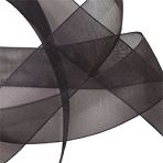 Black Chiffon Ribbon