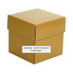 Gloss Gold Cube Box