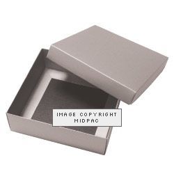 150mm Silver/Black Two Tone Boxes