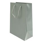250mm Silver Matt Laminated Carrier Bags